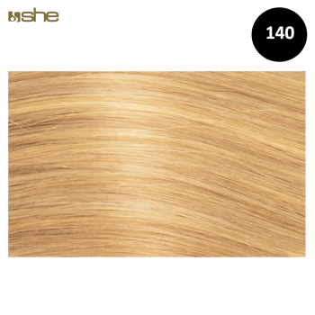 Extensões de Cabelo 100%Natural c/Queratina 55x60cm Liso Cor 140