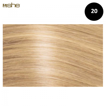 Extensões de Cabelo 100%Natural c/Queratina 40x45cm Liso Cor 20