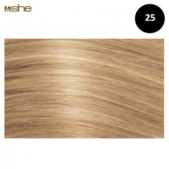 Extensões de Cabelo 100%Natural c/Queratina 40x45cm Liso Cor 25