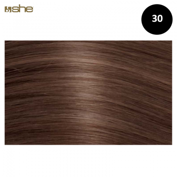 Extensões de Cabelo 100%Natural c/Queratina 65x70cm Liso Cor 30