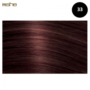 Extensões de Cabelo 100%Natural c/Queratina 40x45cm Liso Cor 33