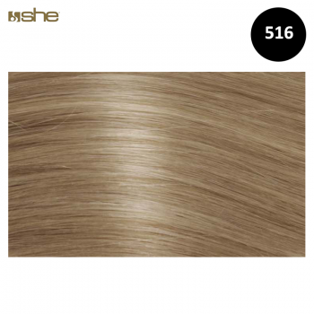 Extensões de Cabelo 100%Natural c/Queratina 55x60cm Liso Cor 516