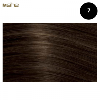 Extensões de Cabelo 100%Natural c/Queratina 40x45cm Liso Cor 7