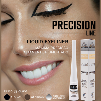 Eyeliner Líquido Precision Line Andreia Castanho