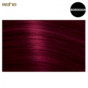 Extensões de Cabelo Fantasia c/Queratina 55x60cm Bordeaux