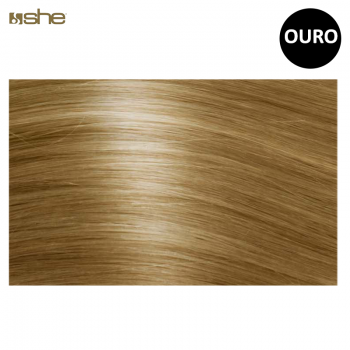 Extensões de Cabelo Fantasia c/Queratina 55x60cm Ouro