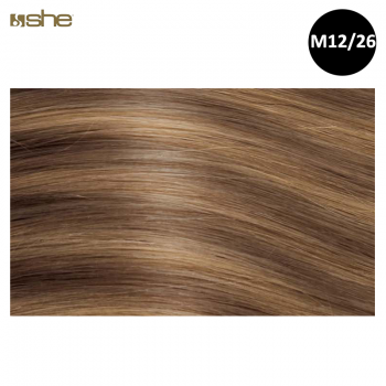 Extensões de Cabelo 100%Natural c/Queratina 40x45cm Liso M12/26