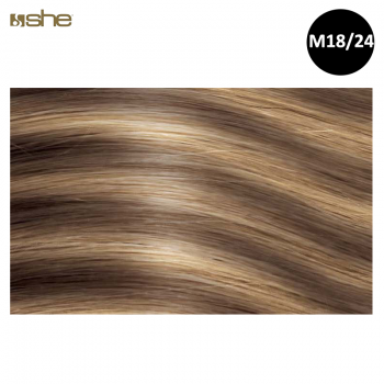 Extensões de Cabelo 100%Natural c/Queratina 55x60cm Liso M18/24