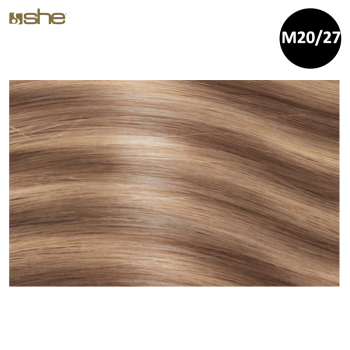 Extensões de Cabelo 100%Natural c/Queratina 40x45cm Liso M20/27