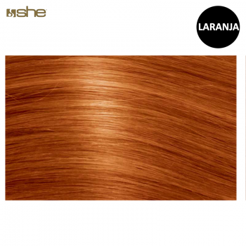 Extensões de Cabelo Fantasia c/Queratina 55x60cm Laranja