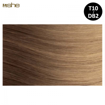 Extensões de Cabelo c/efeito Shatush 55x60cm Liso T10/DB2