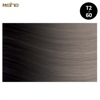 Extensões de Cabelo c/efeito Shatush 55x60cm Liso T2/60