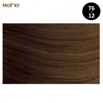 Extensões de Cabelo c/efeito Shatush 55x60cm Liso T6/12