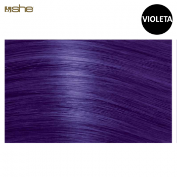 Extensões de Cabelo Fantasia c/Queratina 55x60cm Violeta