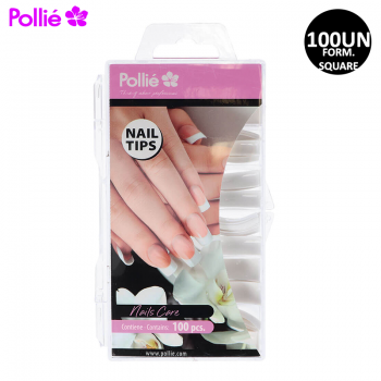 Tips para Unhas Square Cx.100Un Pollié