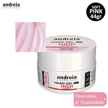 Hard Gel 2 em 1 Rosa Leitoso Andreia 44gr