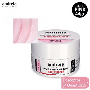 Gel de Construção 3 em 1 Rosa Leitoso Andreia 44gr V.Média