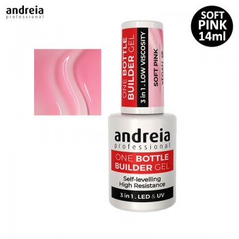 Gel 3 em 1 Bottle Soft Pink Andreia 14ml