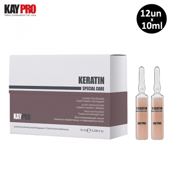 Ampolas Reestruturantes com Queratina Kaypro 12x10ml