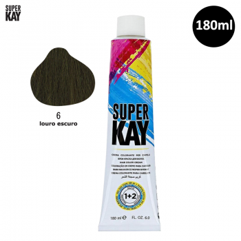 Tinta para Cabelo SuperKay 180ml Cor 6