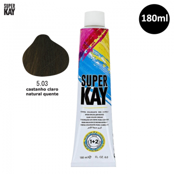 Tinta para Cabelo SuperKay 180ml Cor 5.03