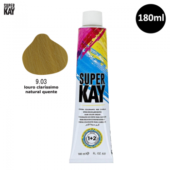 Tinta para Cabelo SuperKay 180ml Cor 9.03