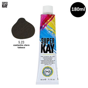 Tinta para Cabelo SuperKay 180ml Cor 5.23