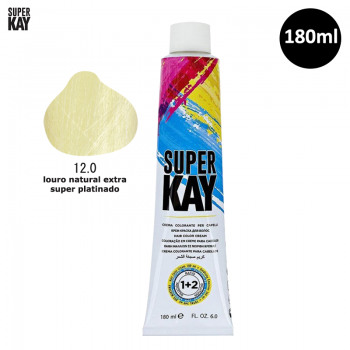 Tinta para Cabelo SuperKay 180ml Cor 12.0