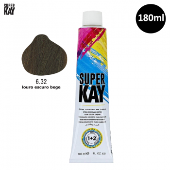 Tinta para Cabelo SuperKay 180ml Cor 6.32