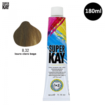 Tinta para Cabelo SuperKay 180ml Cor 8.32