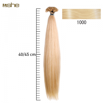 Extensões de Cabelo 100%Natural c/Queratina 40x45cm Liso C.1000