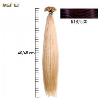 Extensões de Cabelo 100%Natural c/Queratina 40x45cm Liso M1B/530