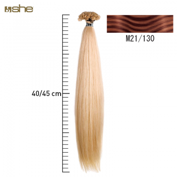 Extensões de Cabelo 100%Natural c/Queratina 40x45cm Liso M21/130