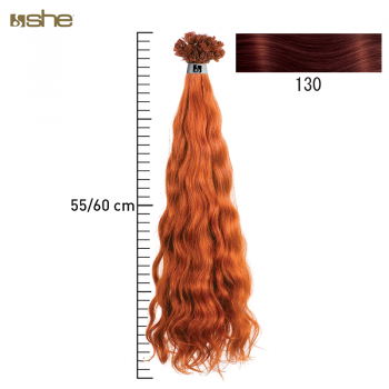 Extensões de Cabelo Natural 55x60cm Ondulado Cor 130