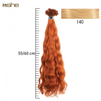 Extensões de Cabelo Natural 55x60cm Ondulado Cor 140