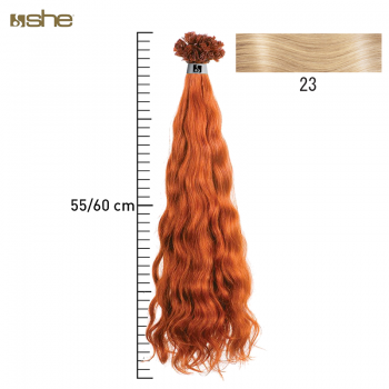 Extensões de Cabelo Natural 55x60cm Ondulado Cor 23