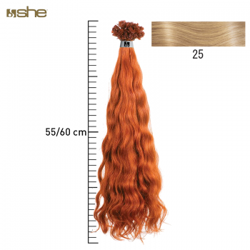 Extensões de Cabelo Natural 55x60cm Ondulado Cor 25