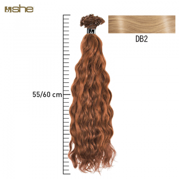 Extensões de Cabelo Natural 55x60cm Encaracolado Cor DB2